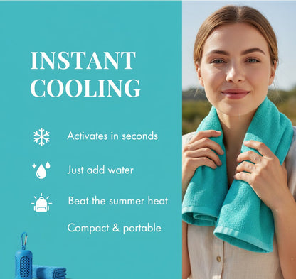 Ecoplino Cooling Towel Red